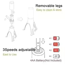 5-Speed Egg Beater Cordless Electric Whisk with Anti-Slip Grip for Baking Cooking Lightweight Kitchen Gadgets
