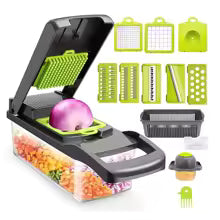 Multifunctional Mandoline Slicer/Dicer/Chopper with handy container