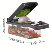 Multifunctional Mandoline Slicer/Dicer/Chopper with handy container
