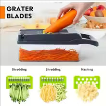 Multifunctional Mandoline Slicer/Dicer/Chopper with handy container