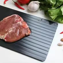 DS Living Defrosting Tray, Defrost Plate Thaws, Faster Defrosting Frozen Food, with Hole for Easily Hanging, No Electricity Required, No Chemicals, No Microwave,100% Natural-Non Stick